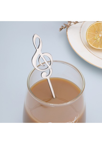 304 Paslanmaz Çelik Müzik Sembolleri Yaratıcı Kahve Kaşığı (Yurt Dışından)