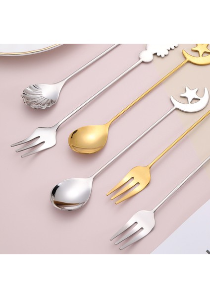 304 Paslanmaz Çelik Kaşık Ins Yaratıcı Su Denizatı Kabuk Kaşık (Yurt Dışından) fiyatları