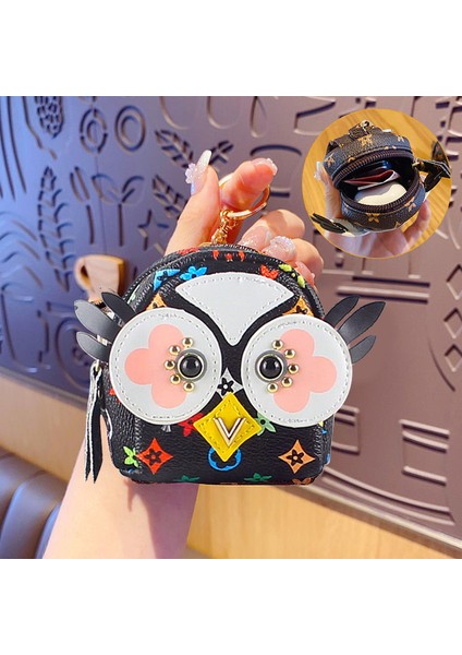 Kadın Baykuş Makyaj El Ruj ile Bozuk Para Cüzdanı (Yurt Dışından)