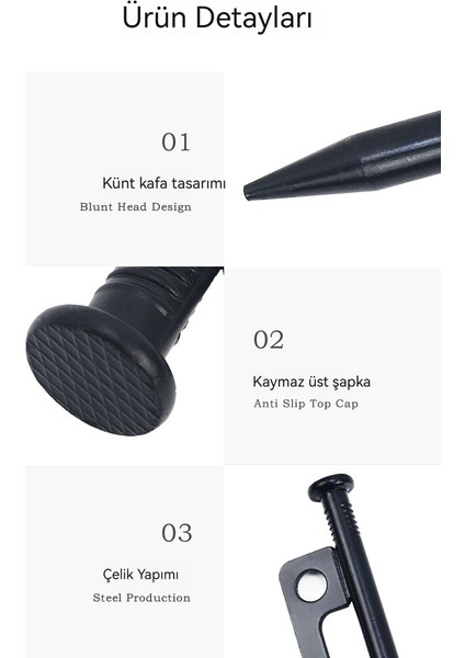 4 Uzun Açık Kamp Gökyüzü Çadır Çivileri (Yurt Dışından) fiyatları