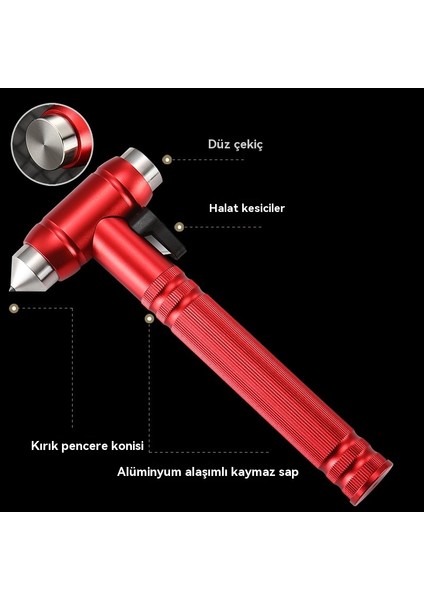 Araba Çok Amaçlı Araç Taşınabilir Küçük Çekiç (Yurt Dışından)