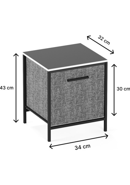 Çocuk Dolap 1 Çekmeceli Komodin Sehpa Füme 1596 modelleri