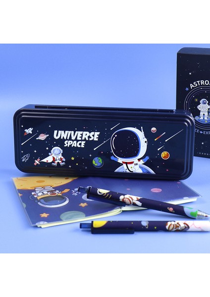 Anime Çizgi Film Şifre Kilidi Plastik Su Geçirmez Astronot Astronot Ilkokul Kalem Kutusu (Yurt Dışından) fırsatları