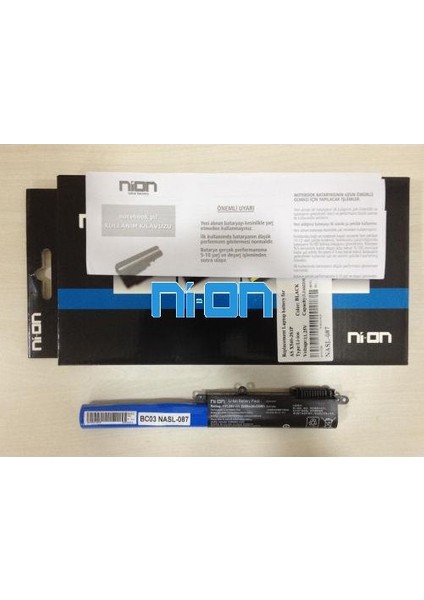 Asus Vivobook 15 X540UA-DM911A18 Uyumlu Notebook Batarya - Pil