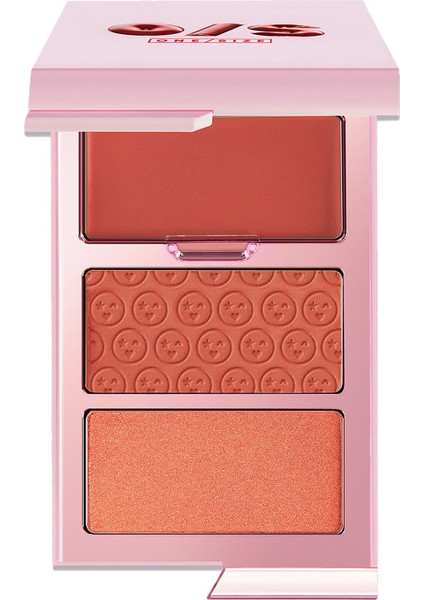 3 Renk Allık Paleti Freaky Peach