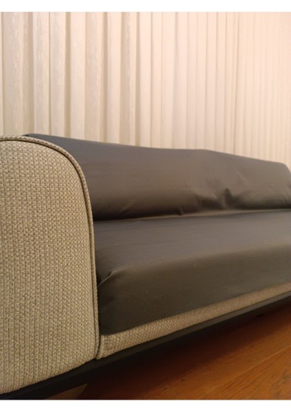 Toscana Sıvı Geçirmez Kaymaz Koltuk Örtüsü Çift Taraflı Bej ve Antrasit 80*200CM fırsatları