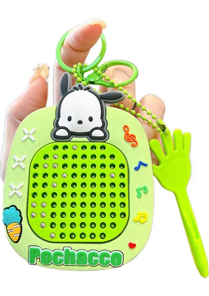 Yaratıcı Manyetik Emme Çelik Bilyalı Çizim Kurulu Sevimli Okul Çantası Anahtarlık (Yurt Dışından)