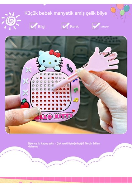 Yaratıcı Manyetik Emme Çelik Bilyalı Çizim Kurulu Sevimli Okul Çantası Anahtarlık (Yurt Dışından) fiyatları