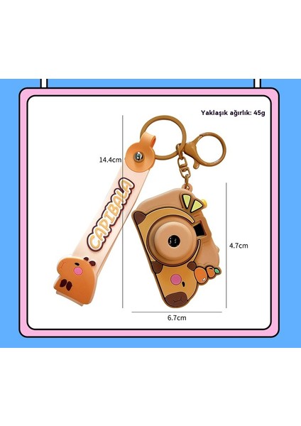 Yaratıcı Kapibala Projeksiyon Kamera Sevimli Kapibara Anahtarlık (Yurt Dışından) fırsatları