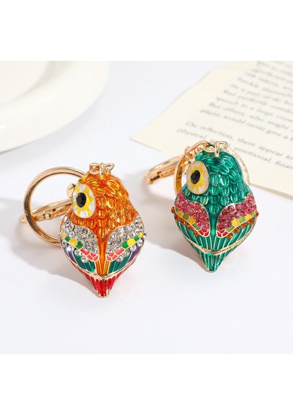 Renkli Karikatür Baykuş Vintage Hafif Lüks Aksesuar Anahtarlık (Yurt Dışından) modelleri