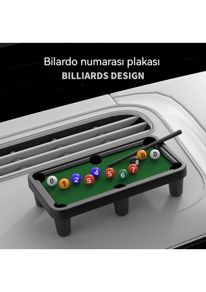 Araba Geçici Araba Bilardo Tarzı Park Plakası (Yurt Dışından) fiyatları