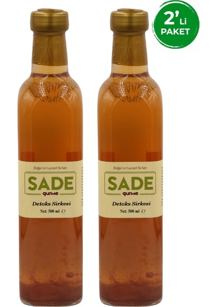 Detoks Sirkesi 500 ml 2'li Paket