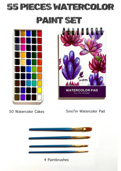 Padova 55'li Profesyonel Sulu Boya Seti fiyatları