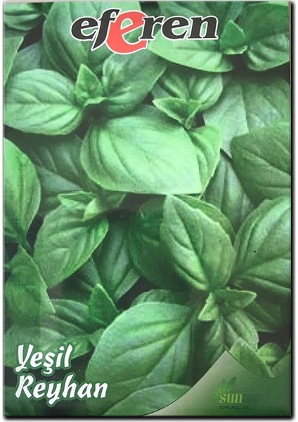 Sunagri Yeşil Reyhan Tohumu - Aromatik, Sinek Kovucu, Tek Yıllık, Bahçe ve Saksı İçin