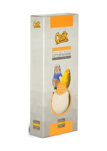 Mürekkep Balığı Kemiği Extra Kalsiyumlu Gaga Taşı 12x4cm [S] - 20 Adet