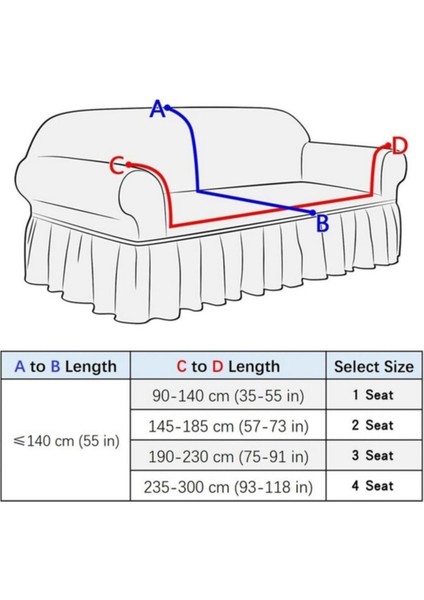 Jakarli Koltuk, Kanepe Çekyat Örtüsü Likrali Lastikli Standart 3 Kişilik indirimleri