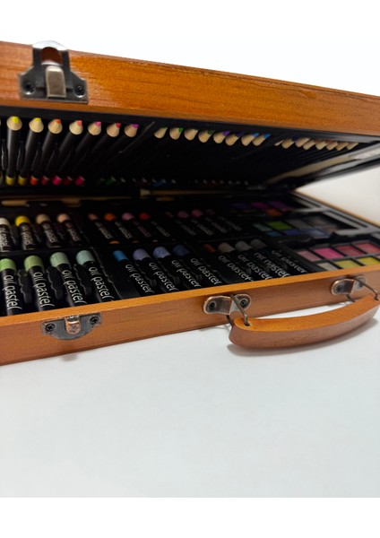 Monza 80'li Ahşap Taşıma Çantalı Çizim ve Boyama Başlangıç Seti modelleri