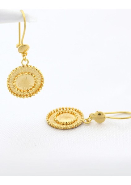 Sallantılı Tuğra Ayna Küpe / 22 Ayar fiyatları