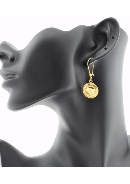 Sallantılı Tuğra Ayna Küpe / 22 Ayar modelleri