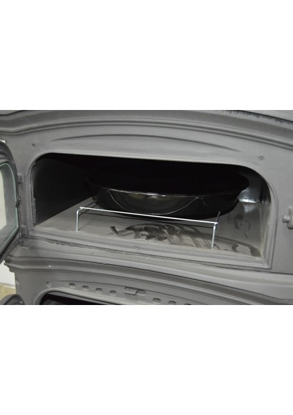 Flamestove FS-33YKST Altara Premium Tek Camlı Kuzineli Yan Kapaklı Odunluklu