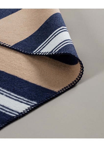 Rosée Pamuklu Saçaklı Dokuma Kilim - Bej/lacivert - 120X180 cm modelleri