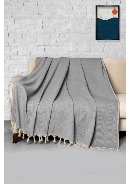 Gri Koltuk Örtüsü 170X230 - Çok Amaçlı Kullanım - Yeni Ev Dekor Fikri