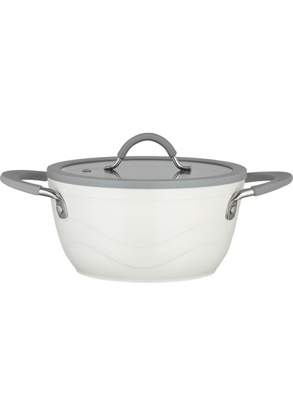 Albus Derin Tencere - Beyaz - 22 cm