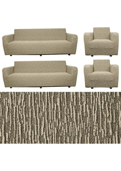 Jakarlı 3 3 1 1 Lastikli Kanepe Örtüsü | Lastikli Koltuk Örtüsü | Koltuk Kılıfı Takımı|kanepe Kılıf modelleri