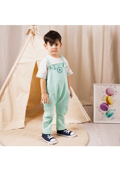 Unisex Bebek Tulum ve Tişört Takım - Mint