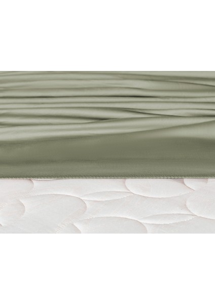 Ciel Çift Kişilik %100 Pamuk Lastikli Saten Çarşaf - Haki fiyatları