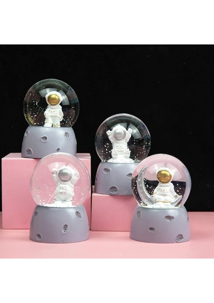 Mini Işıklı Astronot Kar Küresi