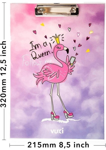 Sekreterlik Defter 2'li Kırtasiye Seti - Flamingo Desenli