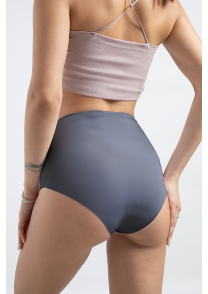 Yüksek Bel Basic Lazer Kesim Bikini Külot fırsatları
