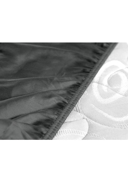 Ciel Çift Kişilik %100 Pamuk Lastikli Saten Çarşaf - Koyu Gri fırsatları