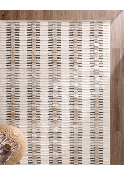 Melisse Halı - Bej/Koyu Gri - 200x300 cm fırsatları