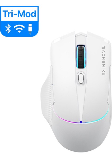 L8 Pro Tri-Mode 2k Beyaz 26000DPI Ultralight 58GR Rgb Charging Dock Gaming Mouse