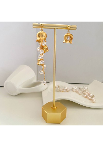 Kadınlar Için Tatlı Su Incileri Küpeler Vadi Zambağı Asimetrik Küpeler S925 Iğne Narin Küpe Vintage Takı Hediyeleri (Yurt Dışından) fiyatları