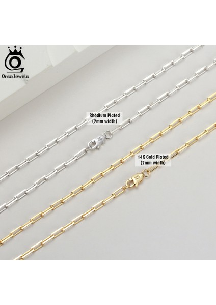 Orsa Jewels 925 Ayar Gümüş Ataç Boyun Çinko 6/9.3/12MM Temel Bağlantı Çinko Örgü Makinesi Kadınlar Için SC39 (Yurt Dışından) modelleri