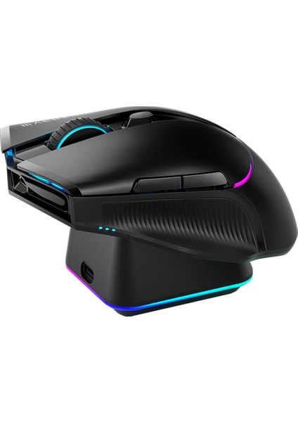 L8 Pro Tri-Mode 2k Siyah 26000DPI Ultralight 58GR Rgb Charging Dock Gaming Mouse