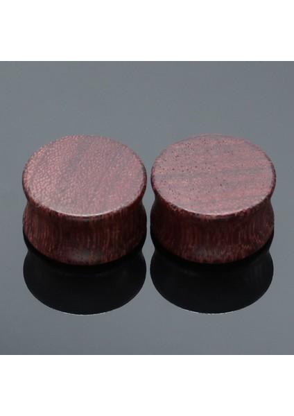 2 Adet Moda Ahşap Kulak Tıkacı Et Tünelleri Ölçüler 8-20MM Kulak Tragus Genişletici Gül Ağacı Bambu Mor Kalp Vücut Piercing Takı (Yurt Dışından)