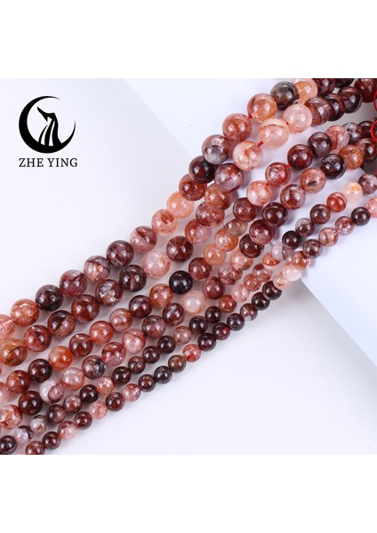 Aaaaa Doğal Taş Kırmızı Hematoid Kuvars Boncuklar 6 8 10MM Yuvarlak Gevşek Aralayıcı Boncuklar Zincir 15" Mücevher Yapımı Için Dıy Bilezikler (Yurt Dışından) fırsatları