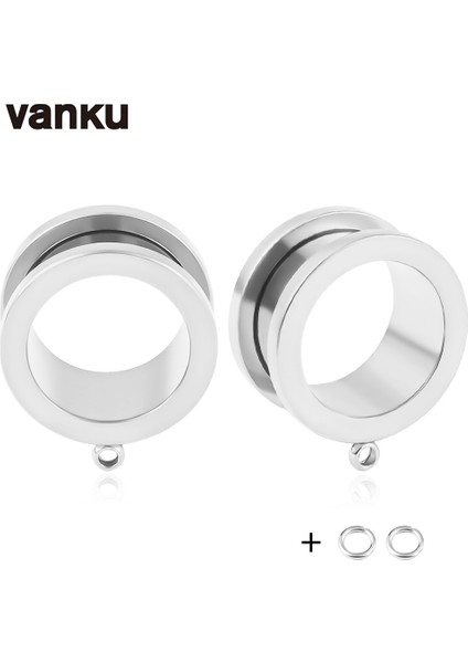 Vanku 10 Adet Paslanmaz Çelik Kendin Yap Sarkan Kulak Tıkacı Vücut Piercing Vida Tünelleri Gerdiriciler Vücut Takısı Küpe Genişletici (Yurt Dışından)