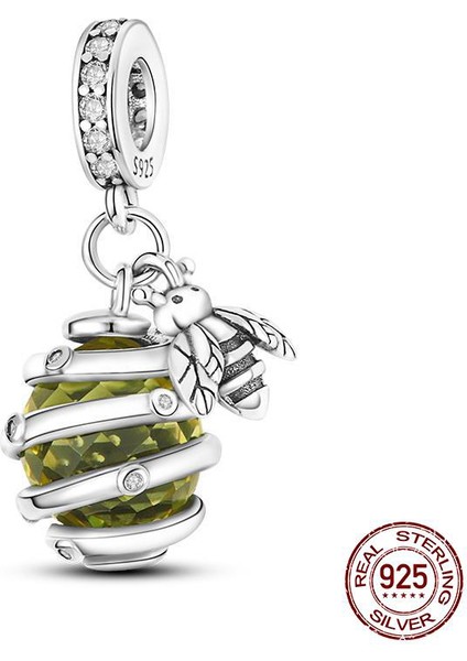 925 Gümüş Göz Boncuk Fit Orijinal Charms Gümüş Takı Yapımı Hediyelik Eşya (Yurt Dışından)