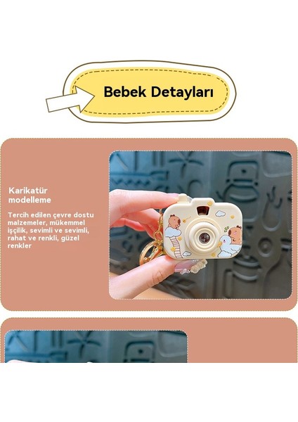Yaratıcı Kapipbala Projeksiyon Kamera Anahtarlık (Yurt Dışından)