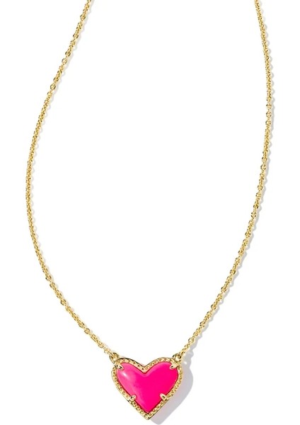 Yeevaa Kalp Neon Pembe Manyezit ve Çok Karışımlı Strand Kolye Seti Moda Takısız Hediyeler (Yurt Dışından) fiyatları