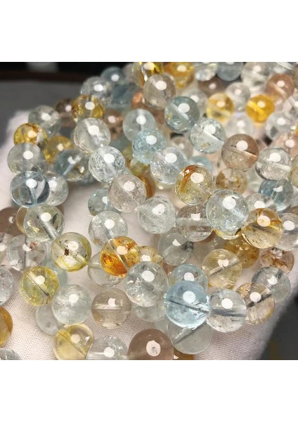 Meihan Aaa Topaz Pürüzsüz Yuvarlak Geevski Taş Boncuklu Takı Yapımı Için (Yurt Dışından)