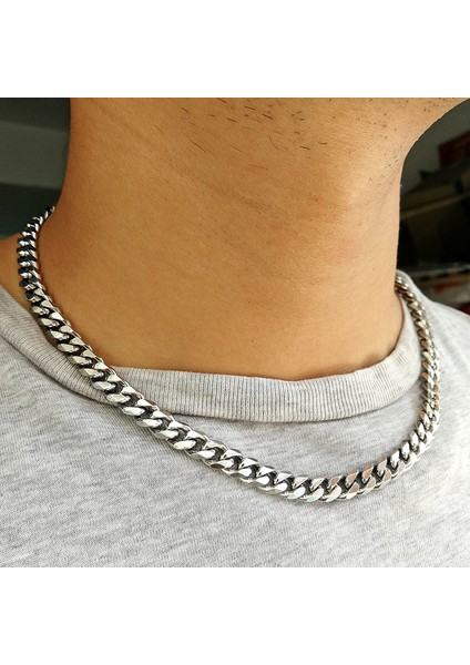 10 Adet Çelik Bağlantı Kolye Erkekler Kadınlar Için Kararmaz Ücretsiz Ağır Bordür Zincir Kolye Gerdanlık 16 18 20 22 24 Inç (Yurt Dışından) fırsatları
