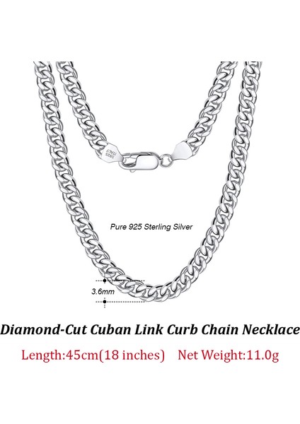 Orsa Jewels 3mm 5mm 7mm Çinko Alaşım Bilezik Hakiki 925 Alaşım Knuckle Curb Link Çinko Alaşım Uni SC36 (Yurt Dışından)