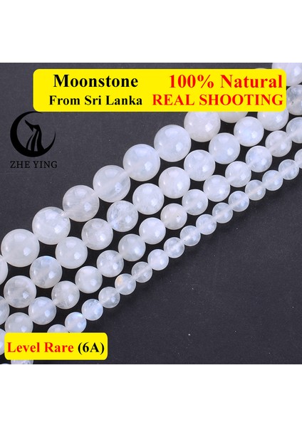 Ying 6A Aytaşı Boncuk Gevşek Taş Yapımı Için Dıy Bilezikler Kolye 15" (Yurt Dışından) modelleri