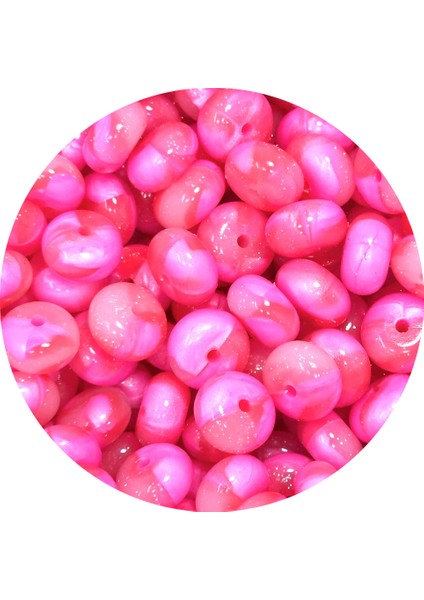 Yeni 100 Adet Gökkuşağı Kravat Boyası 14MM Parıltılı Silikon Boncuklar Abaküs 14MM Gevşek Toplar Kalemler Anahtarlık Dıy Takı Için Parlak Parlak Boncuk (Yurt Dışından)